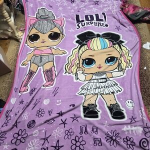 LOL Surprise Purple Blanket